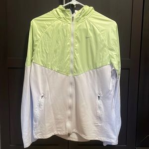 Neon Nike Dri-Fit Running Zip Up Wind Breaker